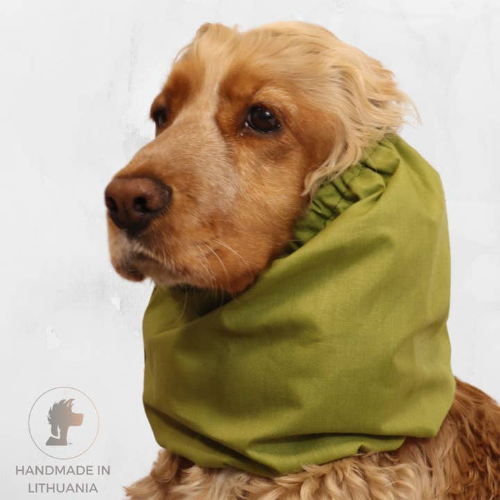 Soft Cotton Dog Snood | Everyday Use | Olive Green for wholesale by Distinguish Me