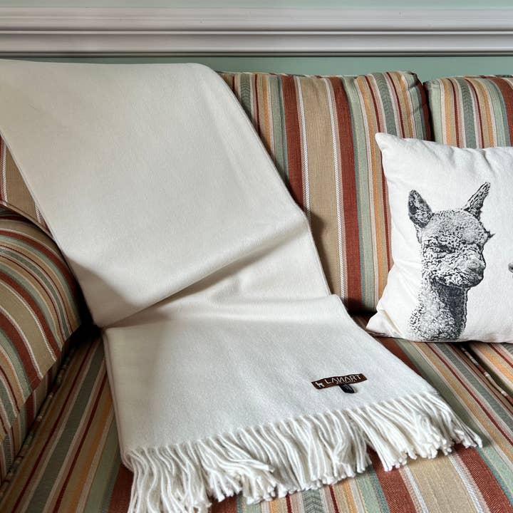 Pure Baby Alpaca Lap Throw for wholesale by Lanart Alpaca