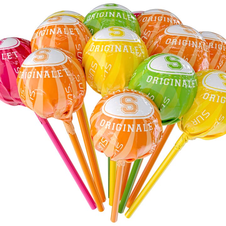 S-Marke Lollipops (S-märke Supersura Klubbor) 4.4 lbs (2 kg) for wholesale by Candy People USA