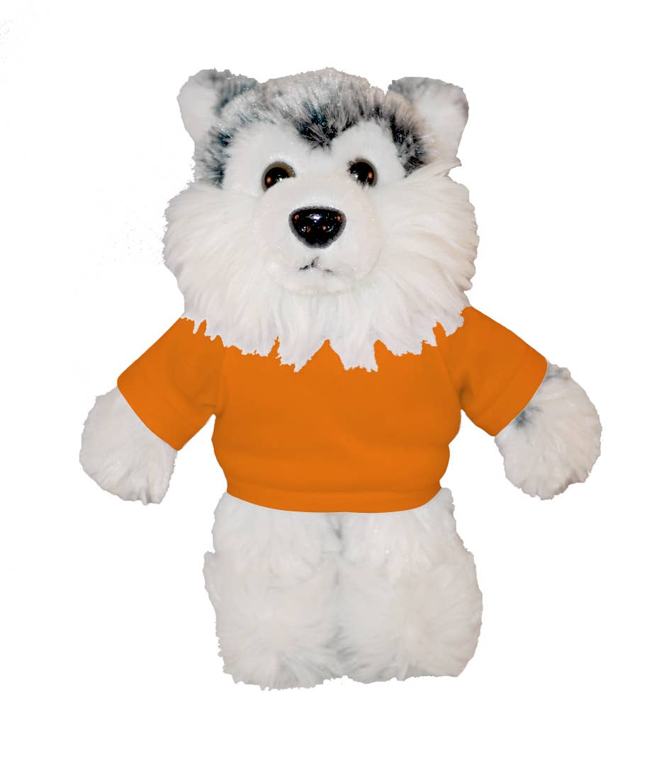 Plushland - Wholesale Stuffed/plush toy – Kids & baby - Plush Floppy Husky With Personalized Tee 12”7