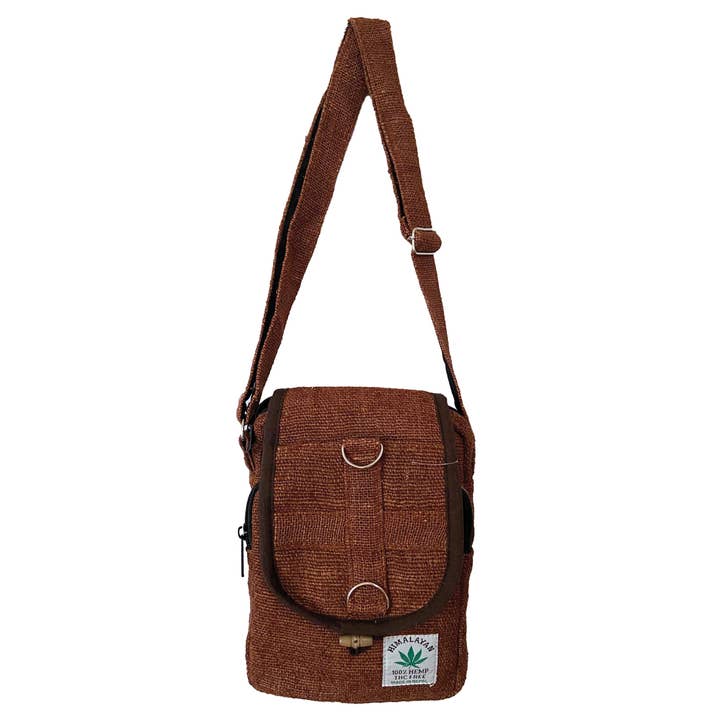 Natural Messenger Bag Hemp for wholesale on Faire