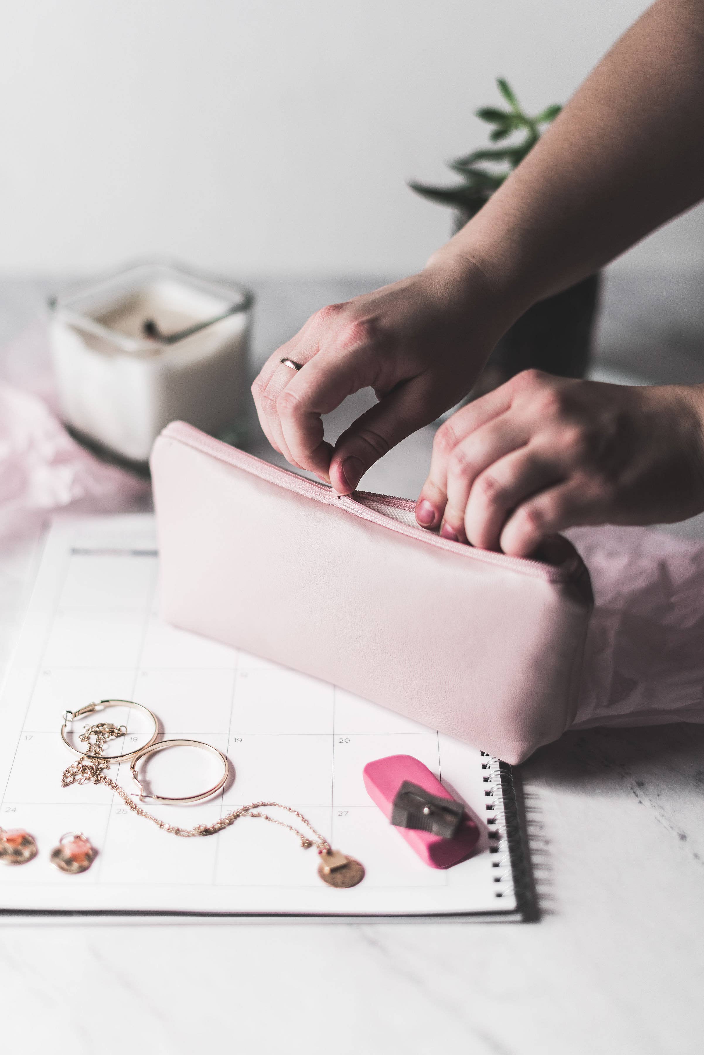 SANDRA SMITH LLC - Wholesale Pencil Case/Pouch - Save Lives - Faux Leather Pencil Pouch2