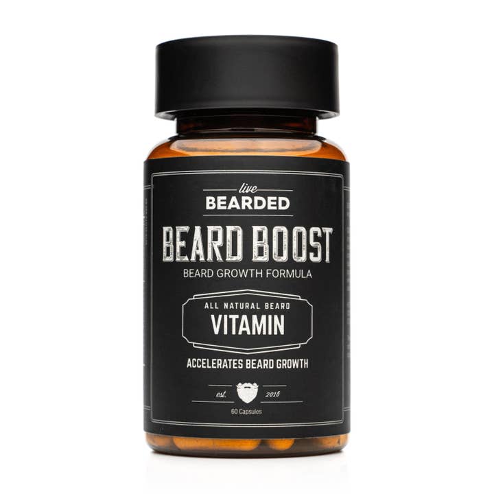Beard Growth Vitamins - Beard Boost for wholesale by Live Bearded