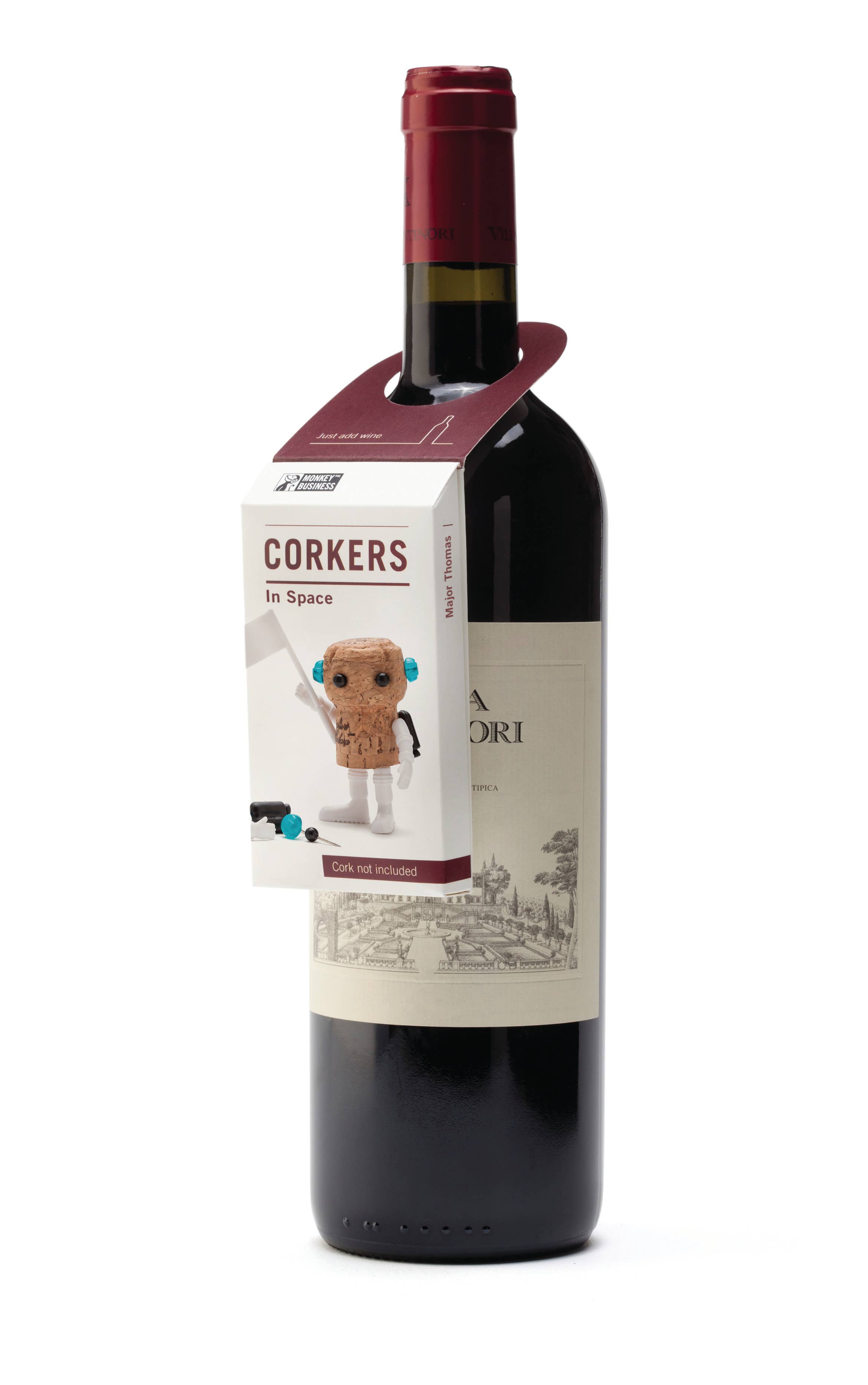 Monkey Business Design USA LLC - Vente Bouchon de vin - Figurines pour amateurs de vin | Bouchons dans l'espace5