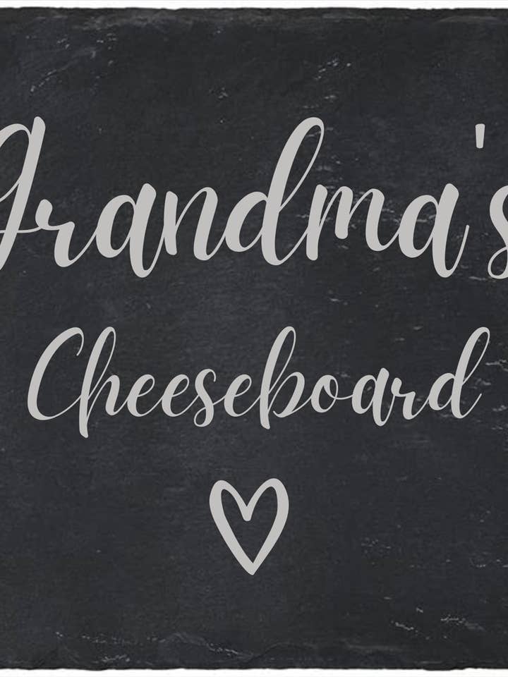 Second Ave Grandma's Cheeseboard Natural Rock Slate Rectangle Birthday Xmas Mother's Day Gift for wholesale by Second Ave Gift Company