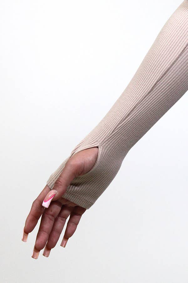 Junie - Wholesale Dress - Women's - ZIP UP MOCK NECK LONG SLEEVE MINI DRESS MXD10727