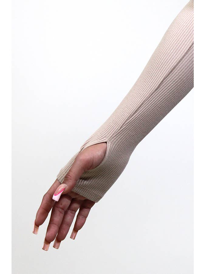 Junie - Wholesale Dress - Women's - ZIP UP MOCK NECK LONG SLEEVE MINI DRESS MXD10727