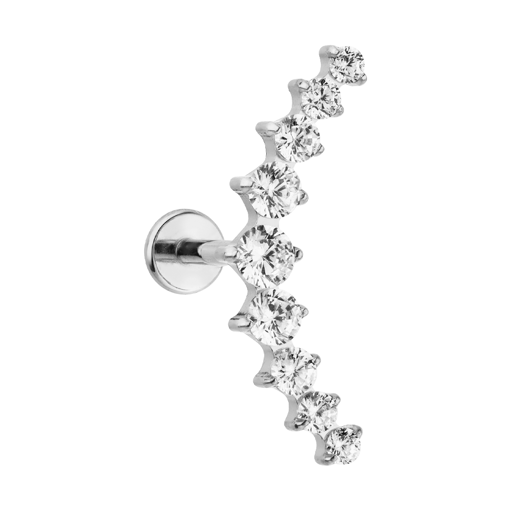 Schmuckgroßhandel - Wholesale Single Earring - Bright Bow Piercing | Titanium4