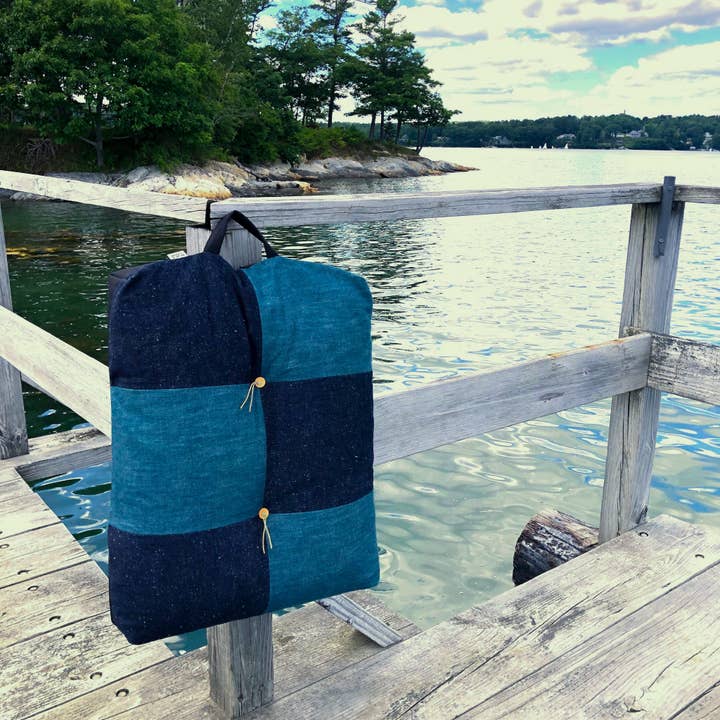 Ennis Cushion - Denim / Denim for wholesale on Faire2