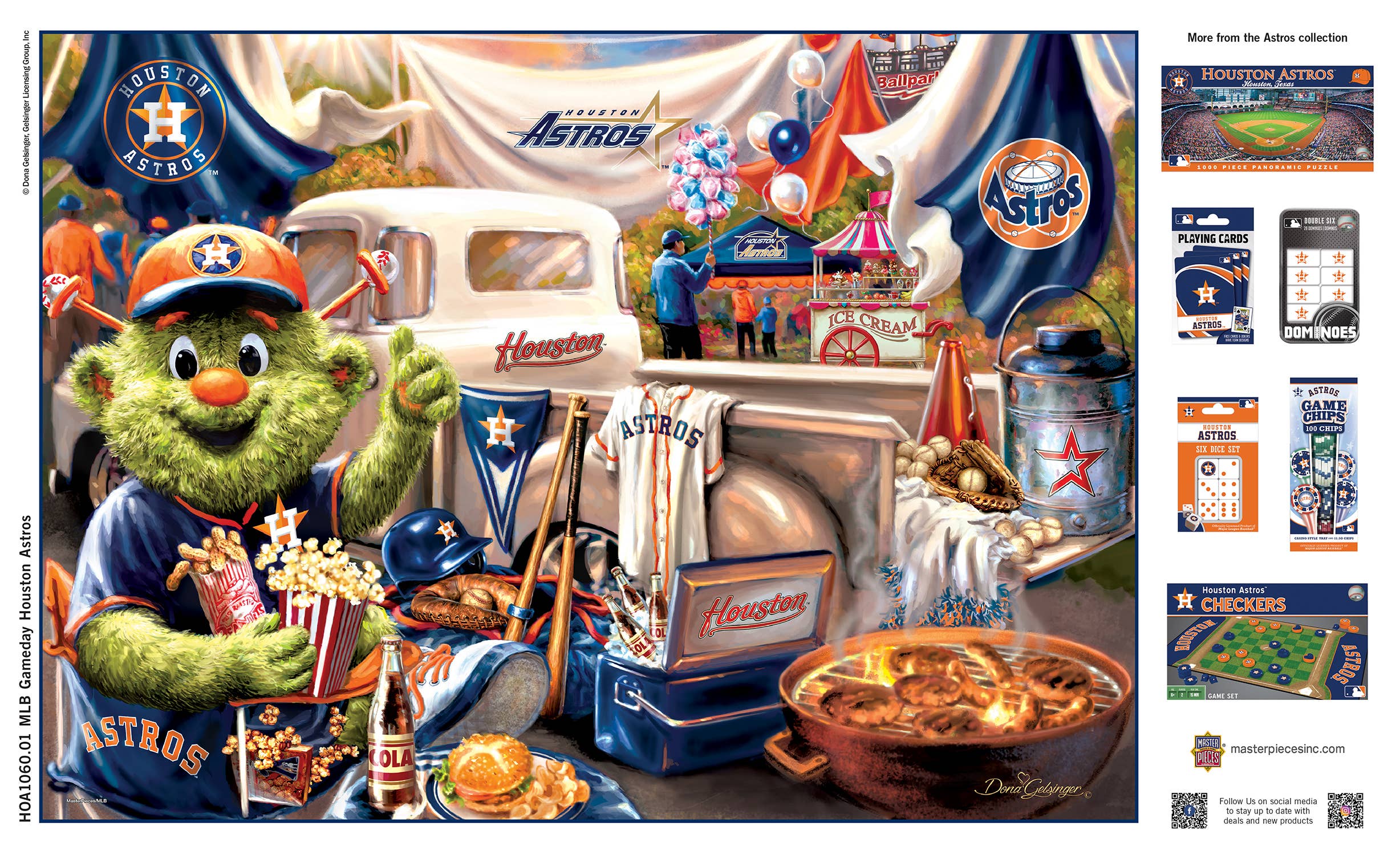 Masterpieces Puzzles - Wholesale Puzzle - Adult - Houston Astros - Gameday 1000 Piece Puzzle3