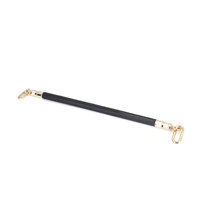 Liebe Seele - Wholesale Sex Toy - Demon's Kiss Black Leather Spreader Bar with 2 Clips