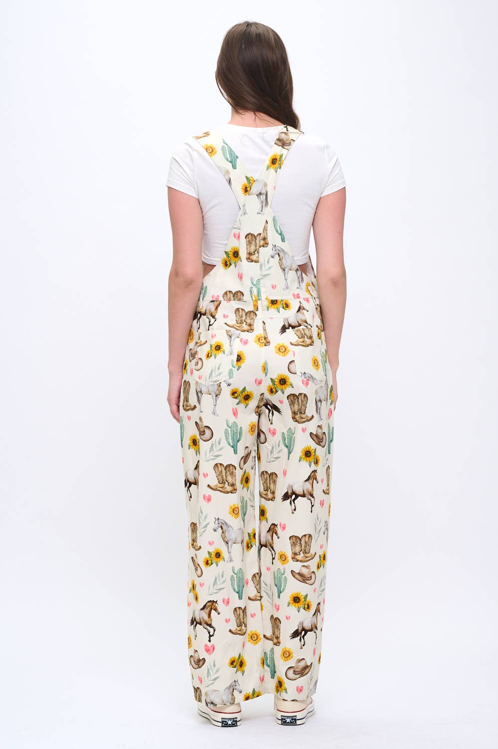 SM WARDROBE - Wholesale Overalls - Women's - WILD WEST COWBOY FLORAL PRINT OVERALLS6