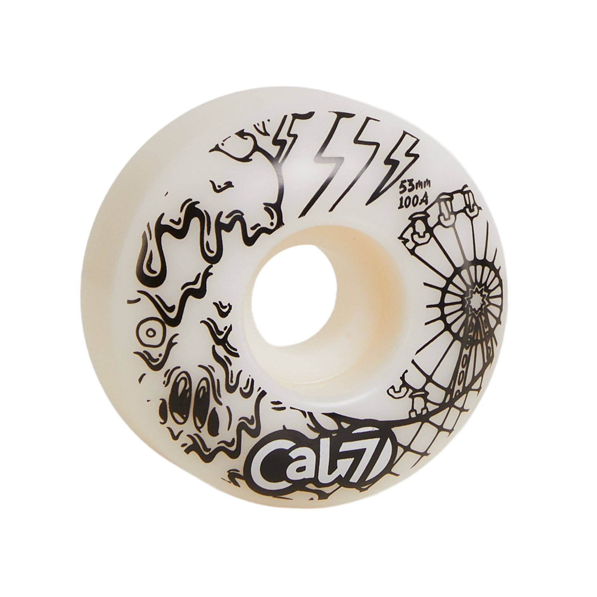 Cal 7 - Wholesale Sporting Accessories - Scream Wheels 53mm - White4