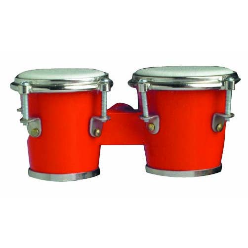 Magnete Bongo Drum Rosso per la vendita all'ingrosso da parte di Broadway Gifts Co