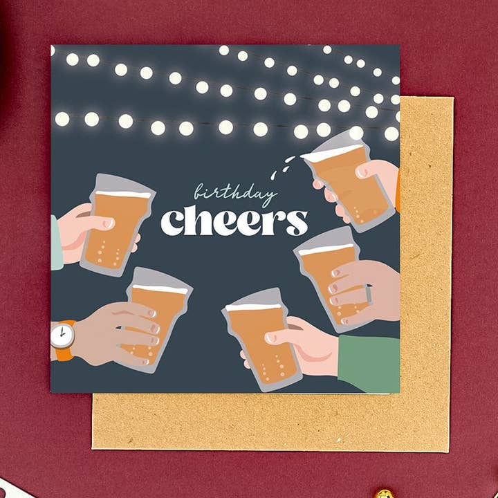 Birthday beers cheers Card for wholesale by Max Rocks