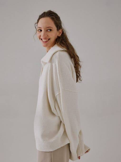 Polo-krage Stickad Tröja för wholesale av NAP