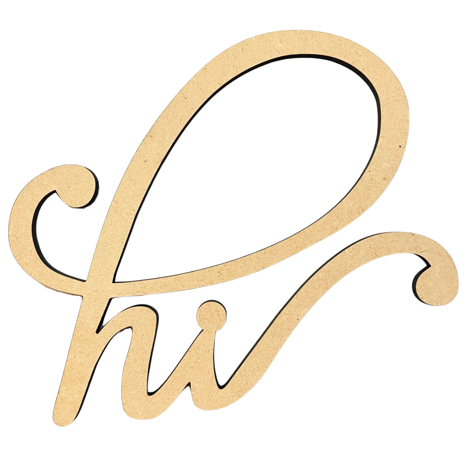 Krafty Supply - Wholesale Wall Accent - Connected Letters | Hi Word | Wooden Word Cutouts1