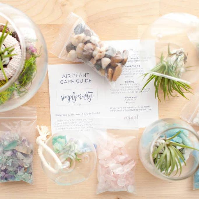 The Simply Crafty Shop - Wholesale Terrarium - Pear Shape Terrarium Kit- Semi-Precious Stone23