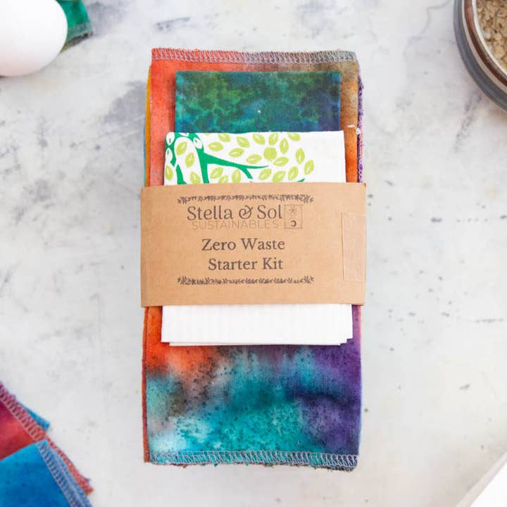 Zero Waste Starter Kit, Tie Dye, Eco Friendly, Wedding Gift for wholesale by Stella & Sol Sustainables