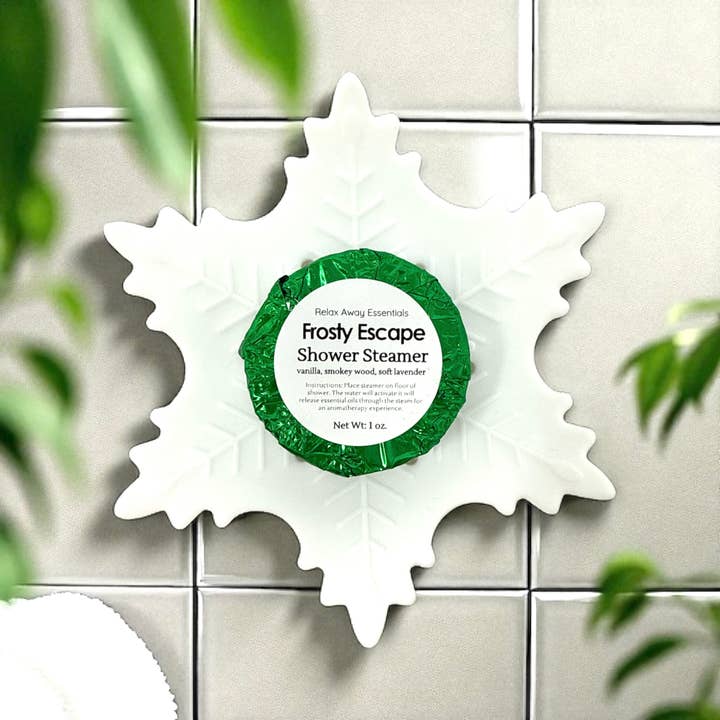 Relax Away Essentials - Wholesale Bath Soap Dish - Snowflake Shower Steamer Tray - Soap Tray - Silicone Tray 2