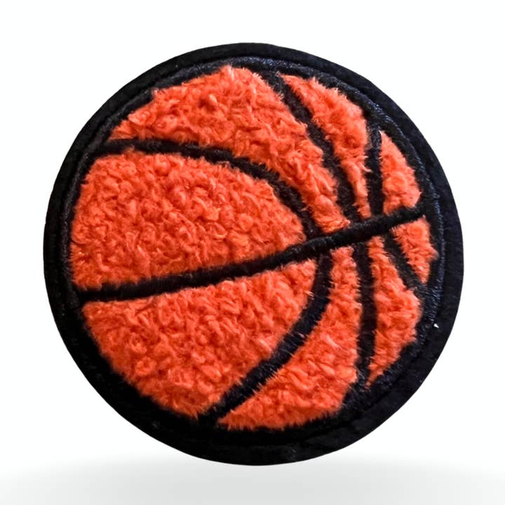 Écusson de basket-ball en chenille, casquette de camionneur, activé par la chaleur pour la vente par Lola & Bean Creations