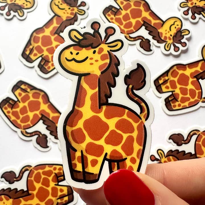 Giraffe Mini Sticker for wholesale by Shop Emily M