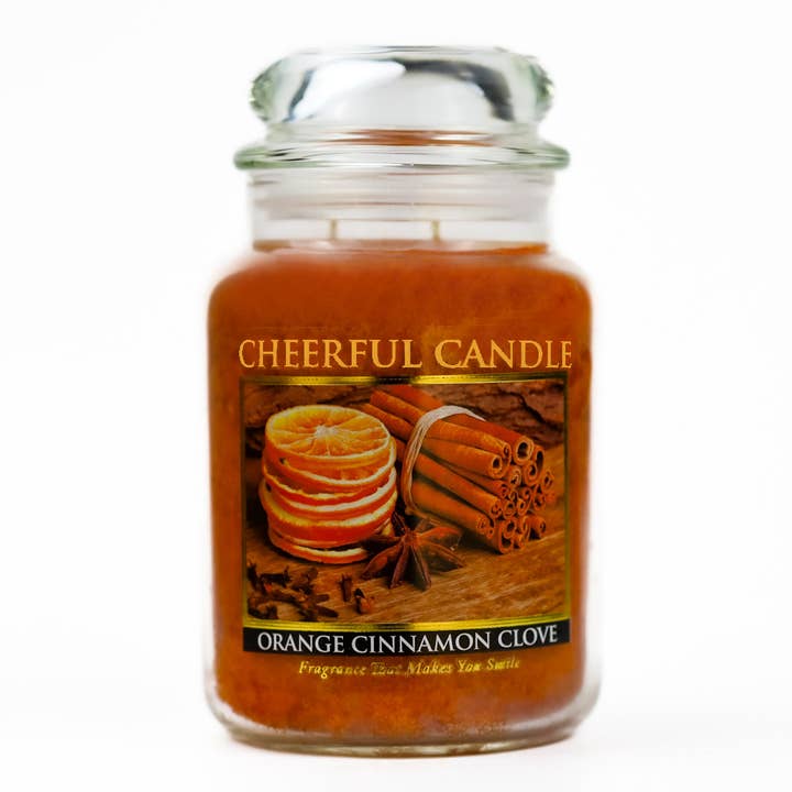 Bougie Cheerful Candle (680 g) – Orange, Cannelle et Clou de Girofle pour la vente par A Cheerful Giver