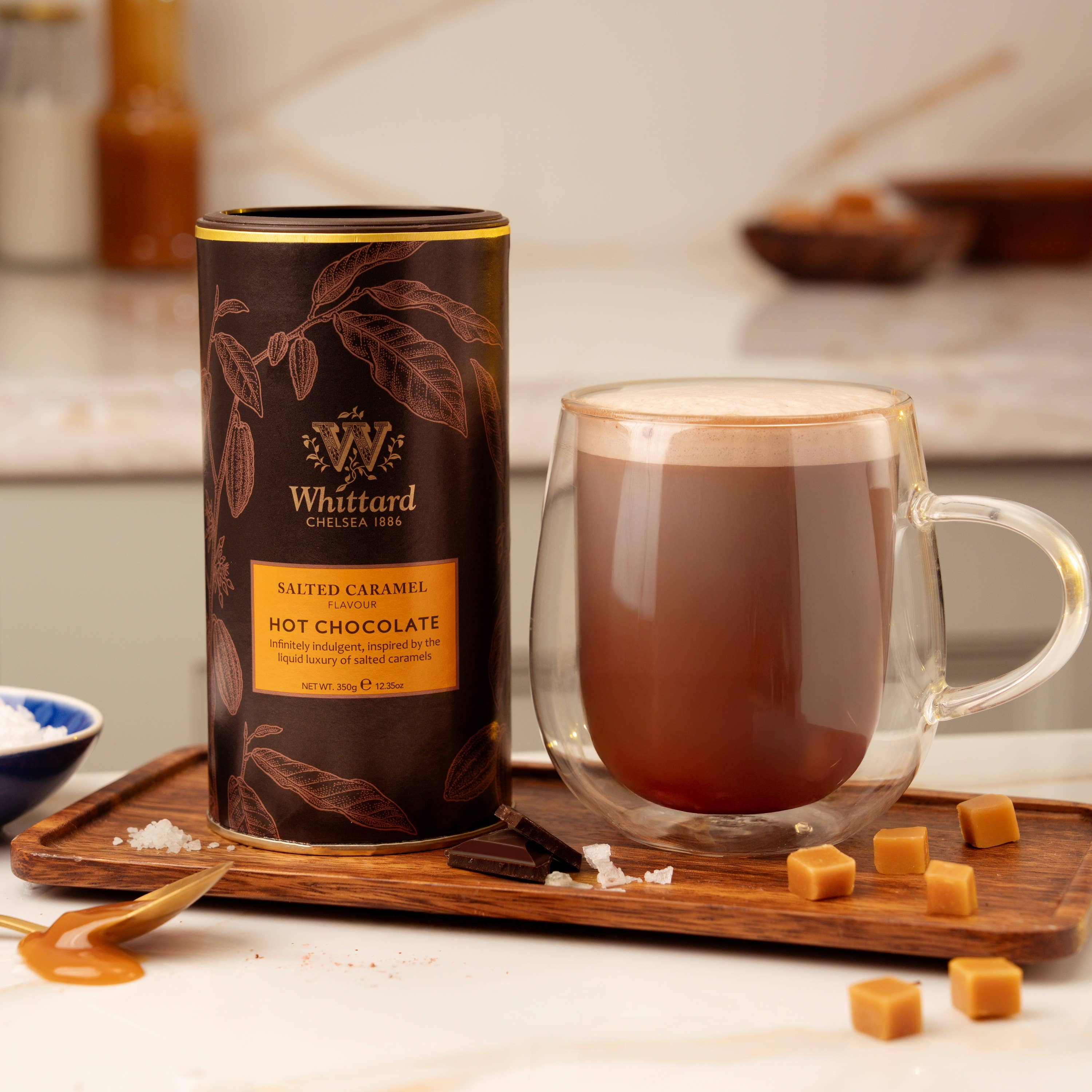 Whittard of Chelsea - Wholesale Hot Cocoa Mix/Kit - Salted Caramel Hot Chocolate 350g1