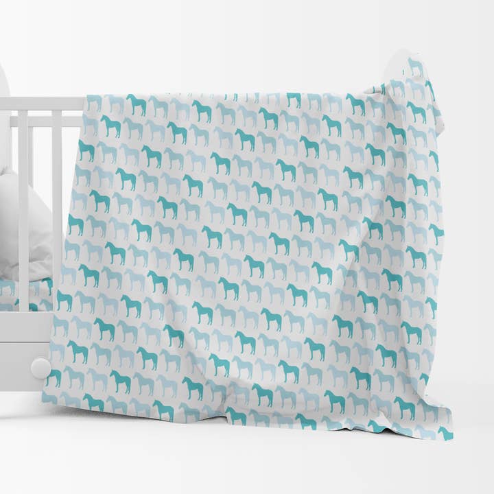 Mini Little Ones Baby / Toddler Crib Sheet for wholesale by Kathryn Lily Equestrian