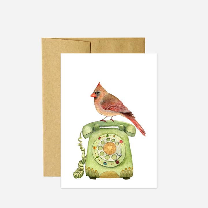 Polanshek of the Hills - Wholesale Everyday Greeting Card - Card - Gladys' Phone