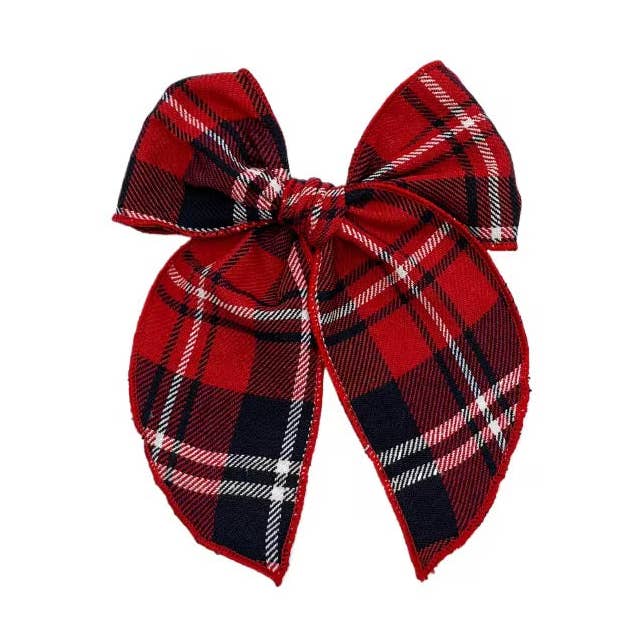 Juleaften Ternet SAILOR Hårsløjfe m/ Klemme for engroshandel hos Pretty in Pink Bows