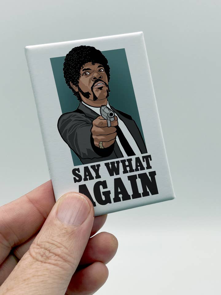 Pulp Fiction Souvenir Magnet - Jules Winnfield for wholesale by The Red Swan Shop