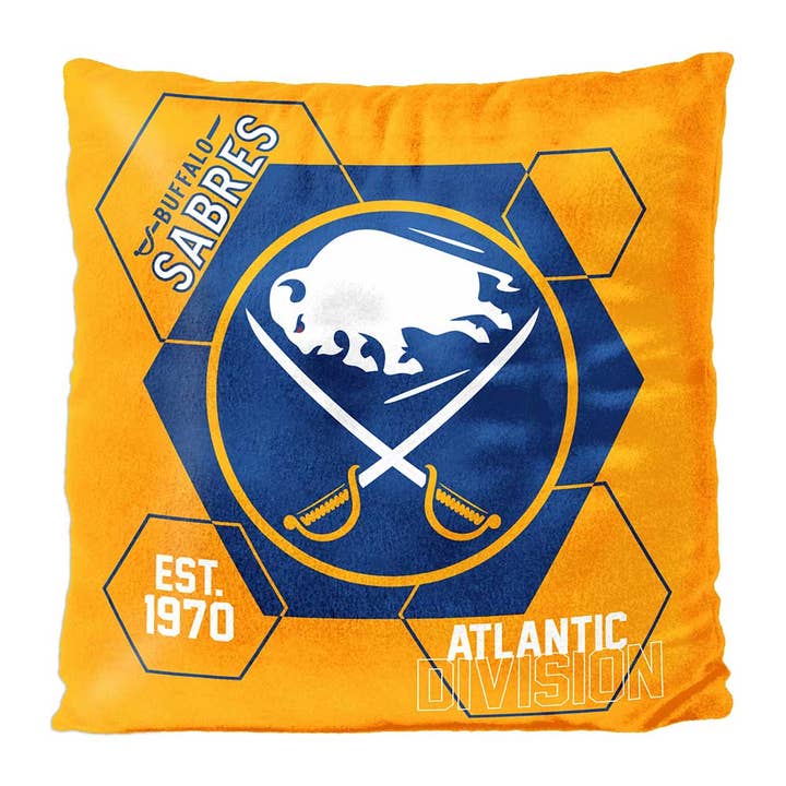 CONNECTEUR Sabres de la LNH - Coussin en velours pour la vente par The Northwest Group