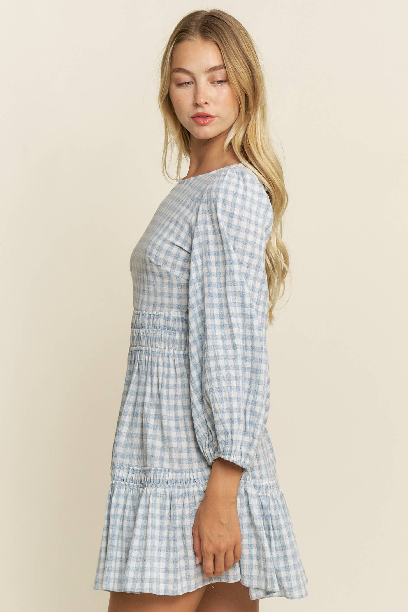 Hersy - Wholesale Dress - Women's - THE GINGHAM GARDEN DRESS - HD004019