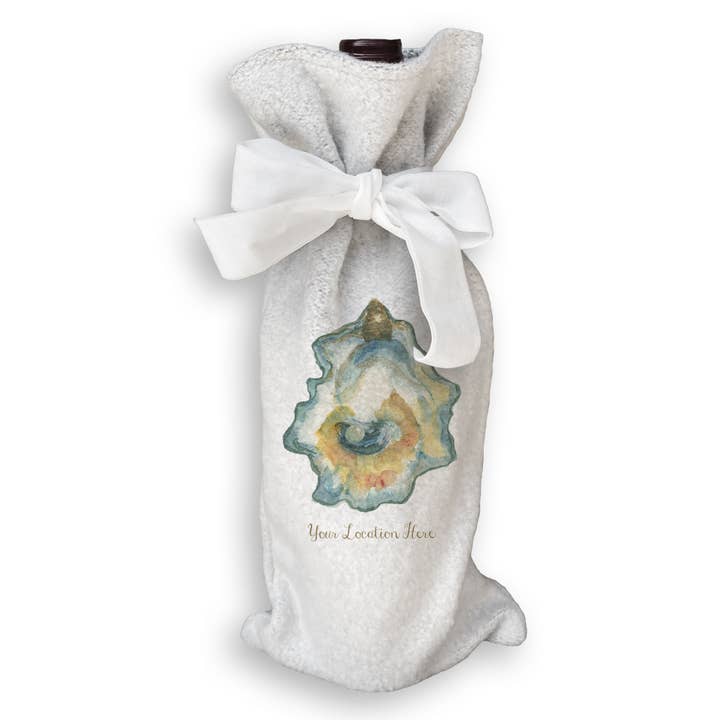 French Graffiti - Wholesale Tea Towel - Watercolor Oyster with Location17