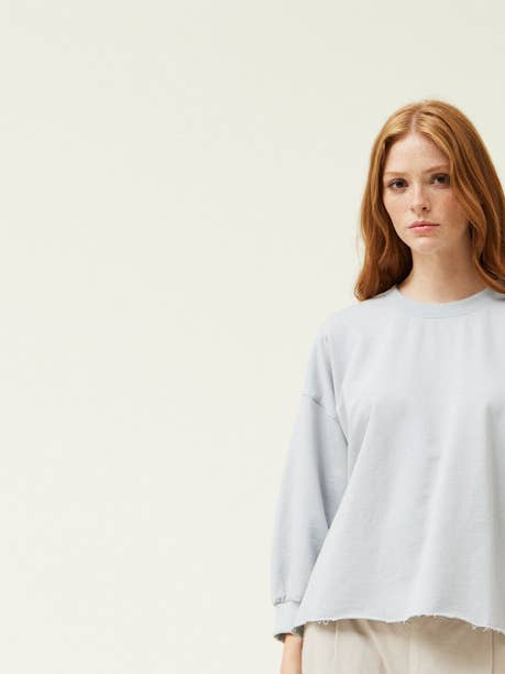 41666 - 3/4 SLEEVE TERRY TOP for wholesale by Grade & Gather