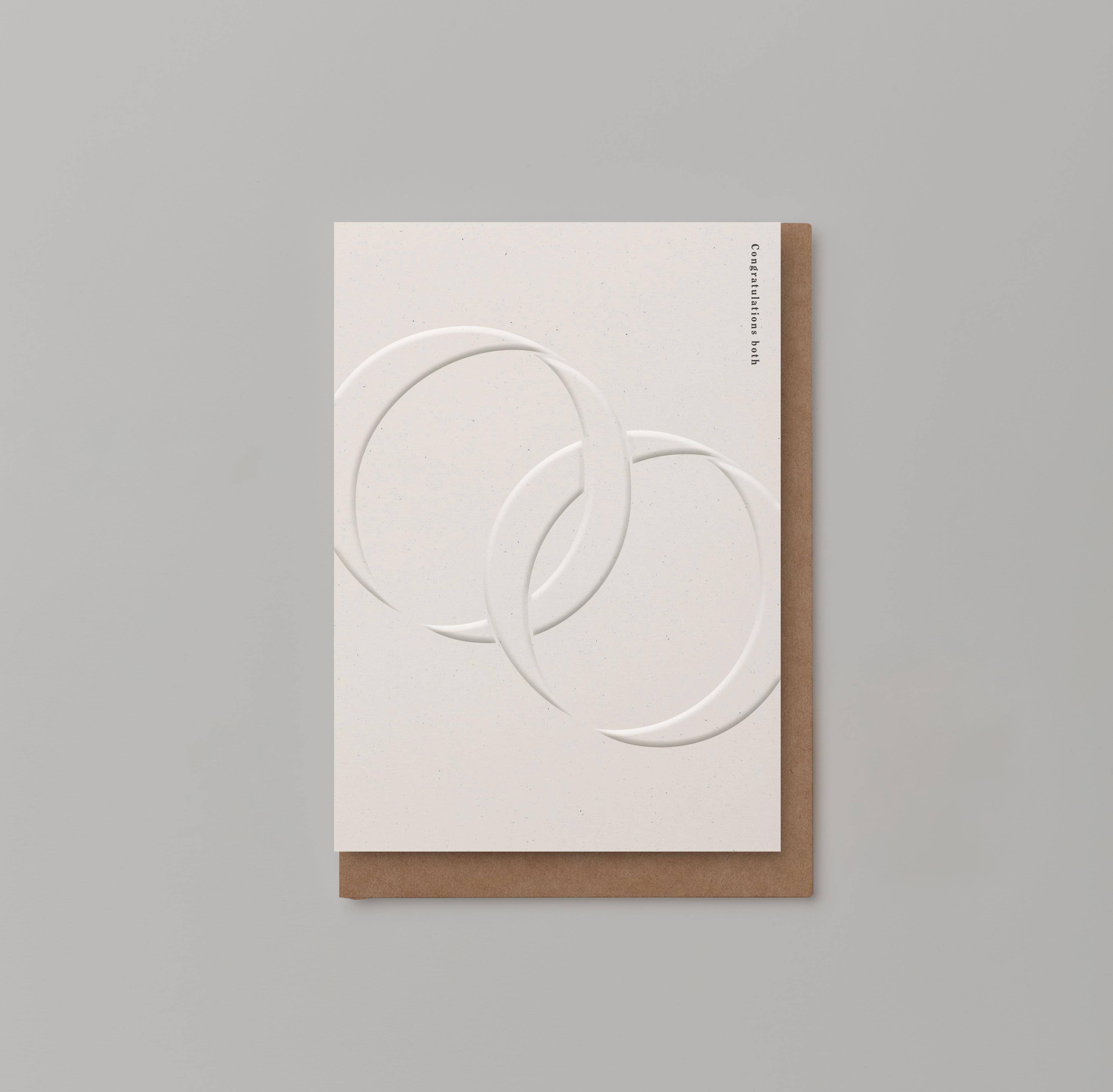 Kinshipped - Wholesale Wedding card - 'CONGRATULATIONS BOTH' WEDDING CARD