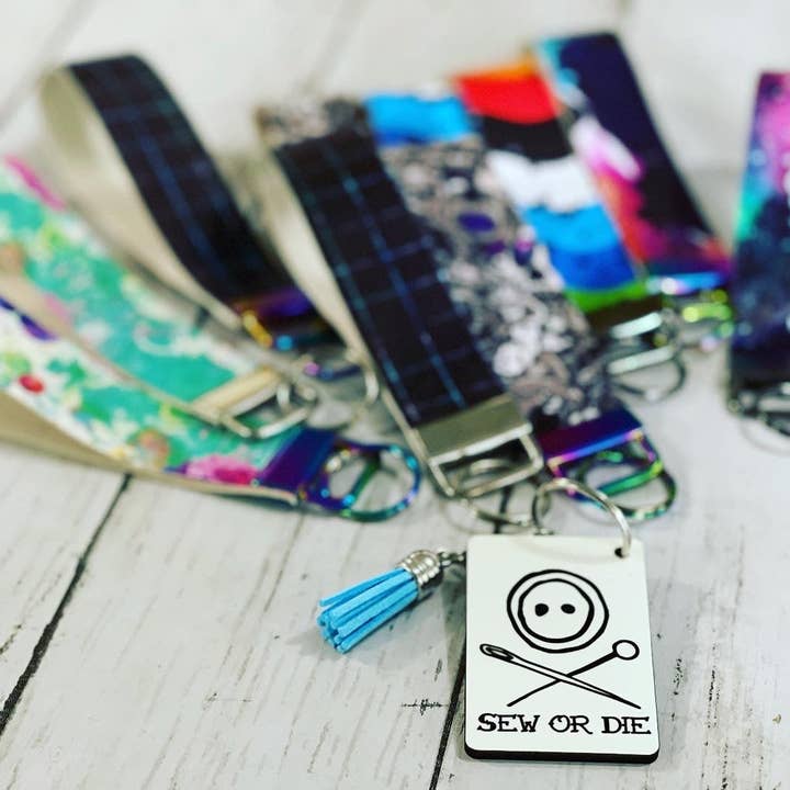 RockerByeDestash.com - Wholesale Lanyard - Women's - Vinyl Lanyard Wristlet Keychain Wrist Strap - RockerByeDestash Swag Rainbow Splatter