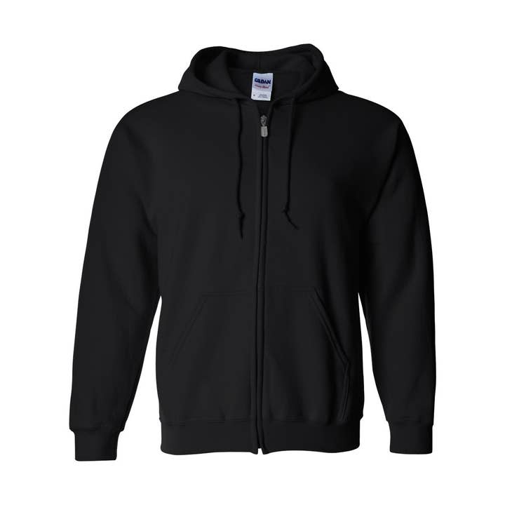 One Side Custom Print Full Zip Hoodie With Logo Or Artwork for wholesale by Peculiar People Designs