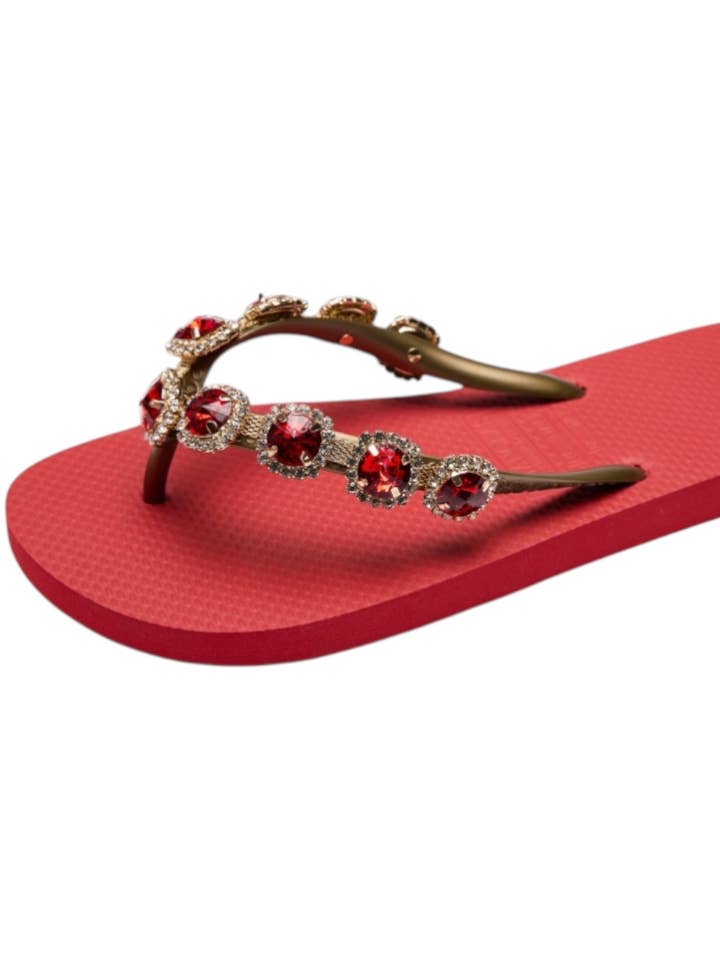 LENA röd för wholesale av CHANCLAS by simone herrera