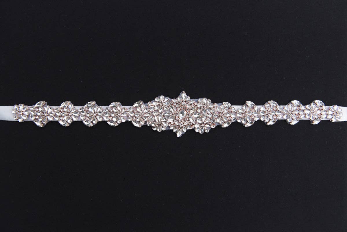 Brides and Belts - Wholesale Belt - Women's - Jayda Rose Gold Crystal Wedding Belt5