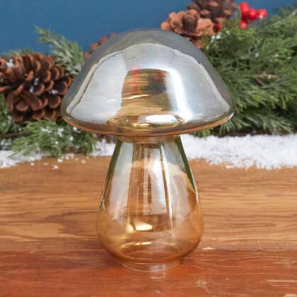 Fungo in vetro Gold Luster, grande per la vendita all'ingrosso da parte di Be Home