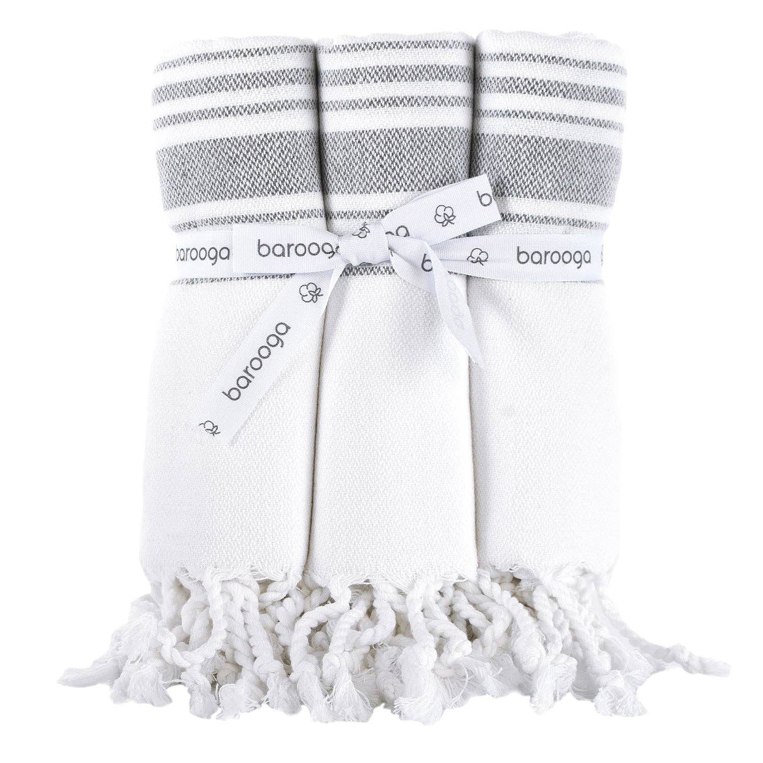Barooga - Wholesale Hand Towel - Farmhouse Turkish Hand Towel (Set of 3), 18 x 38 inches50
