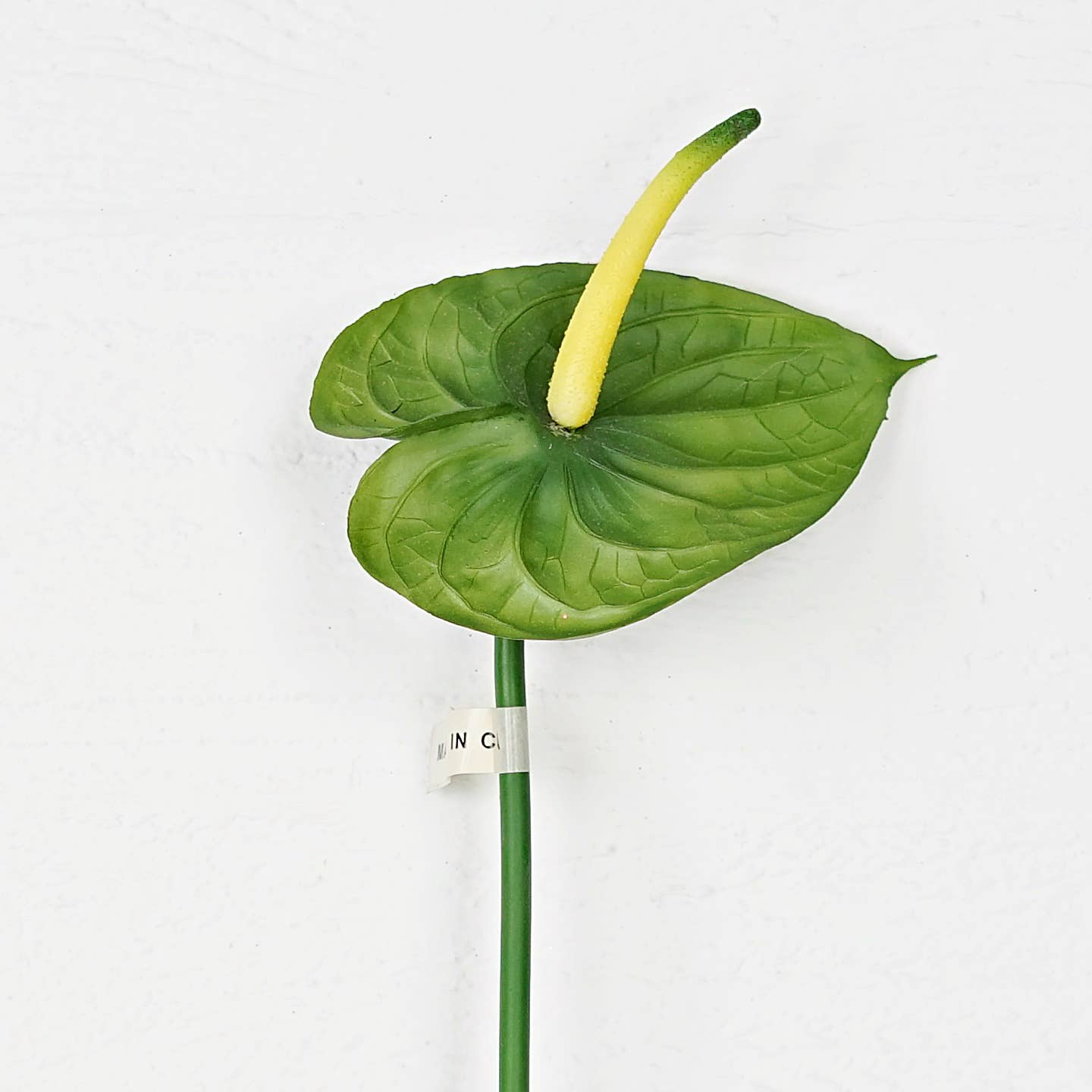 Holiday Depot Inc. - Wholesale Artificial Flowers - IT186GR- 25inH Anthurium stem- Green 6in x 4.5in head0