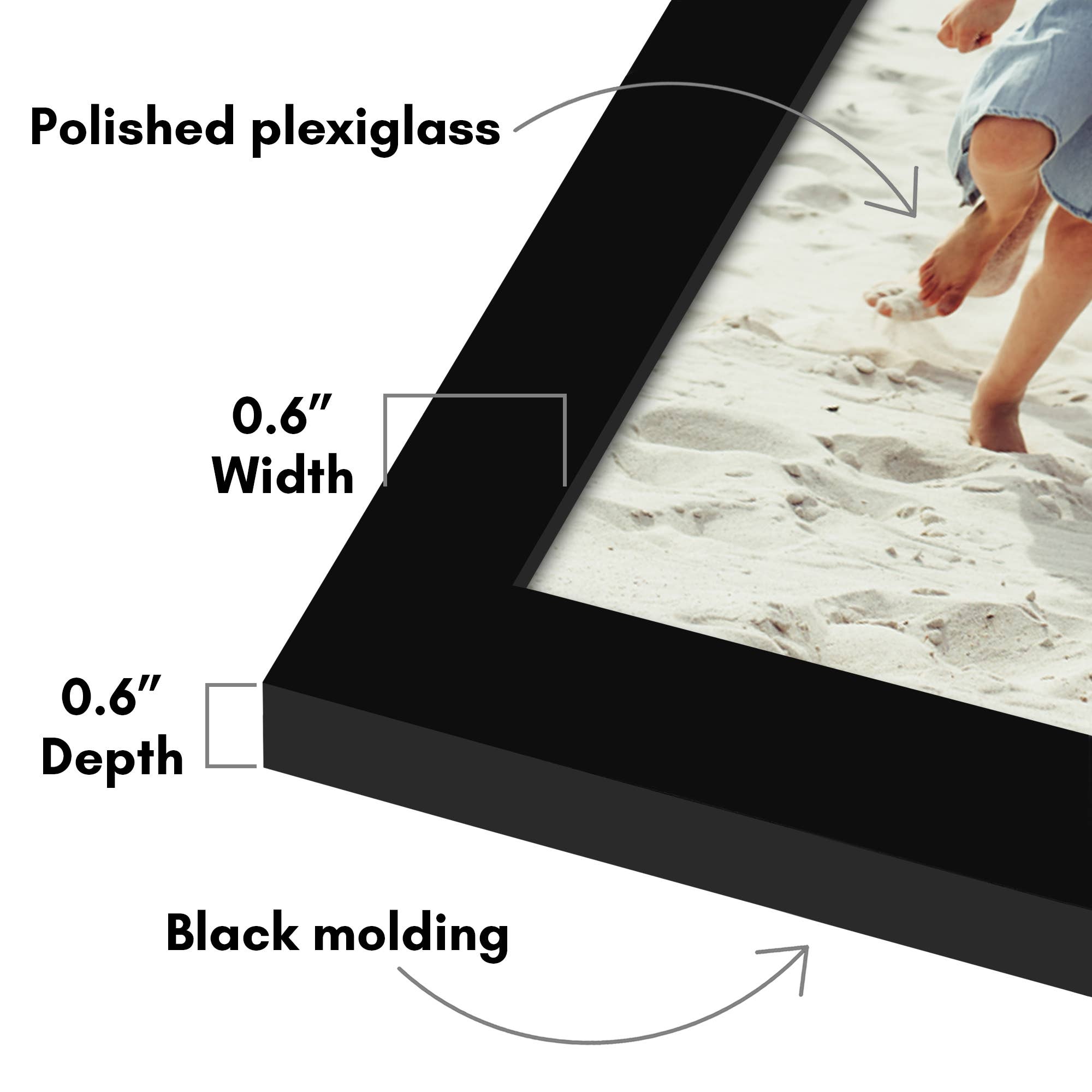 Americanflat - Wholesale Picture Frame - Americanflat 5 Pack Picture Frames Plexiglass Cover34