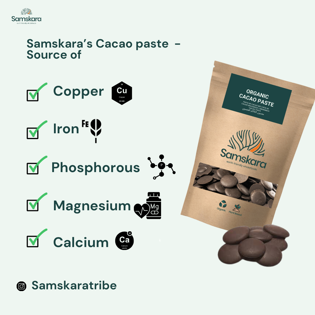 Samskara - Wholesale Chocolate - Organic Cacao Paste(in buttons) |Rich ,Raw,Healthy Fat 100gr6
