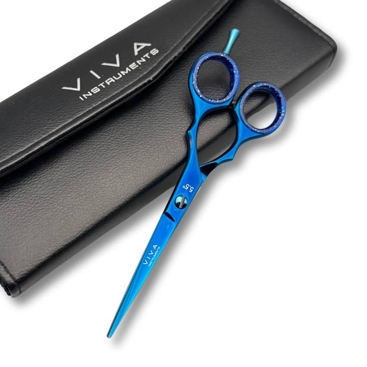 Hair Scissors 5.5 Inch - Blue for wholesale by Viva Instruments