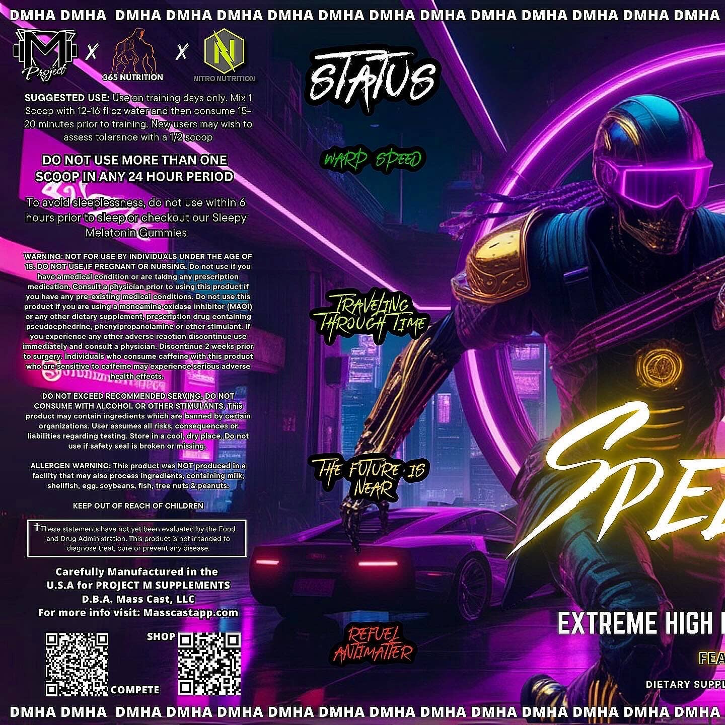 Mass Cast, LLC - Wholesale Oral Supplement/Vitamin - Speed Force Extreme Pump Mid Stim Pre-Workout by Project M14