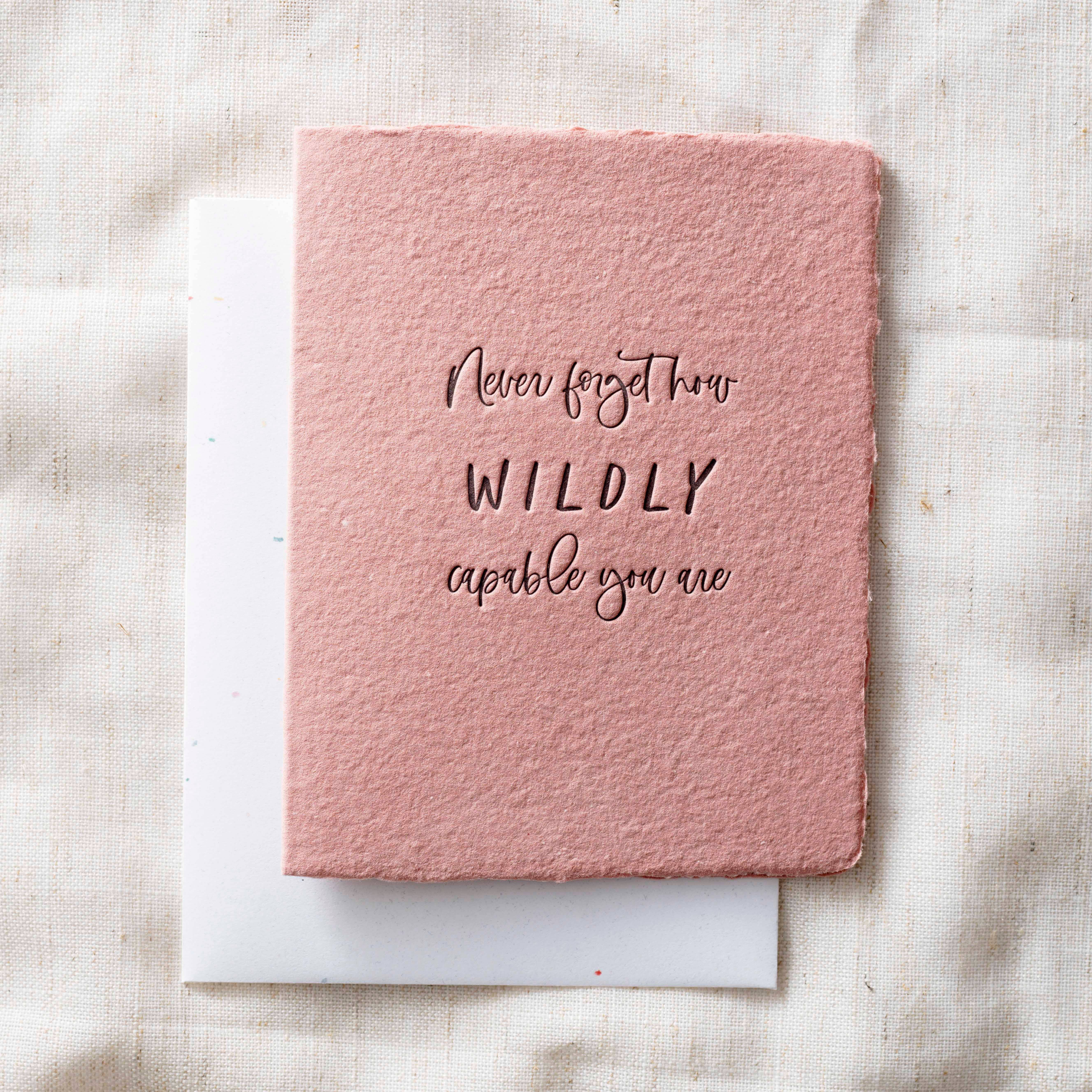 Paper Baristas - Wholesale Encouragement Card - Wildly Capable You Are | Encouraging Greeting Card