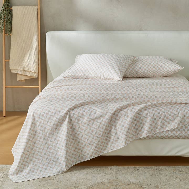 BH Collective - Wholesale Sheet Set - 100% Cotton Percale Floral Printed Cool & Crisp Sheet Set